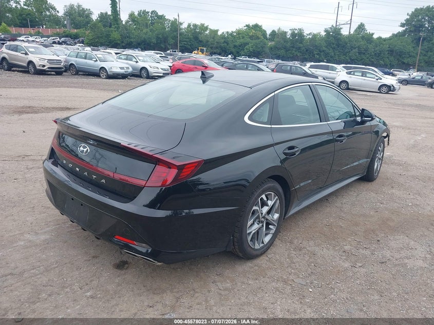 2023 Hyundai Sonata VIN KMHL64JA0PA345409 IAAI salvage auction — FRONT END, Salvage Title, sold $3,800 on 2026-07-24 (photo 4)