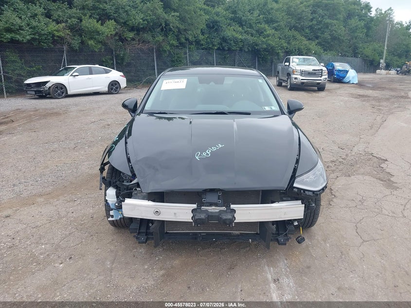 2023 Hyundai Sonata VIN KMHL64JA0PA345409 IAAI salvage auction — FRONT END, Salvage Title, sold $3,800 on 2026-07-24 (photo 6)