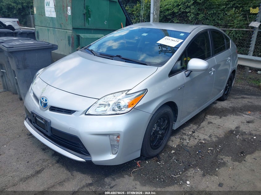 2012 Toyota Prius VIN JTDKN3DU7C5500186 IAAI salvage auction — NORMAL WEAR, Salvage Title, sold $2,550 on 2026-07-16 (photo 2)