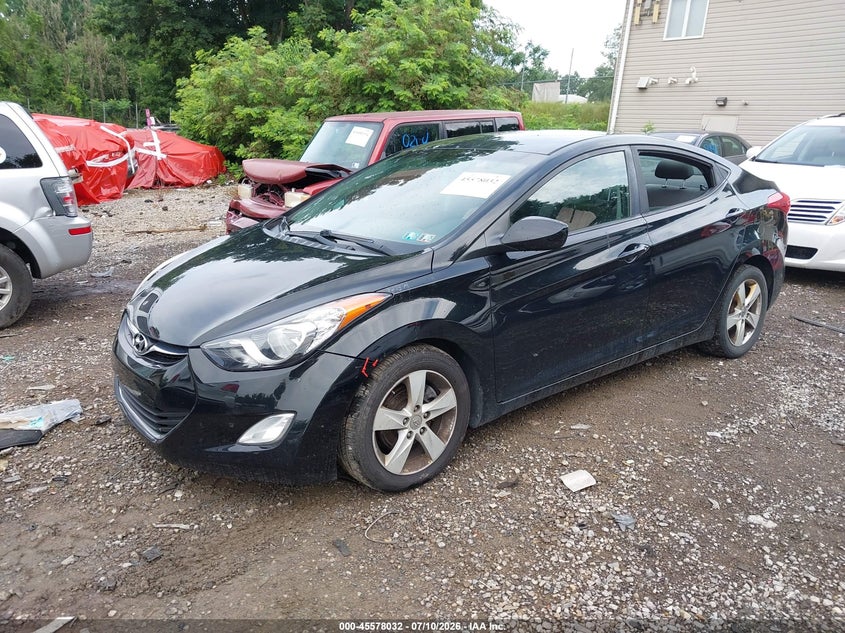 2012 Hyundai Elantra VIN KMHDH4AE5CU426853 IAAI salvage auction — NORMAL WEAR, Clear (Pennsylvania), sold $575 on 2026-07-20 (photo 2)