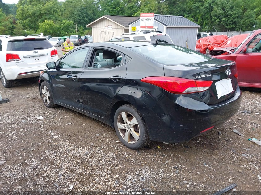 2012 Hyundai Elantra VIN KMHDH4AE5CU426853 IAAI salvage auction — NORMAL WEAR, Clear (Pennsylvania), sold $575 on 2026-07-20 (photo 3)