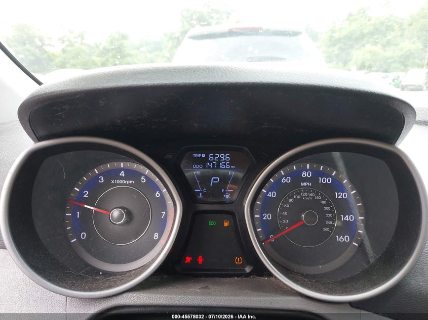 2012 Hyundai Elantra VIN KMHDH4AE5CU426853 IAAI salvage auction — NORMAL WEAR, Clear (Pennsylvania), sold $575 on 2026-07-20 (photo 7)