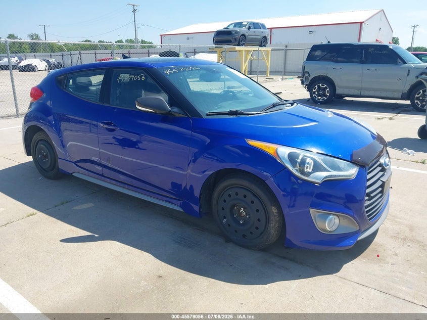 2013 Hyundai Veloster VIN KMHTC6AE1DU111202 IAAI salvage auction — NORMAL WEAR, Clear (Indiana), sold $1,000 on 2026-07-17 (photo 1)