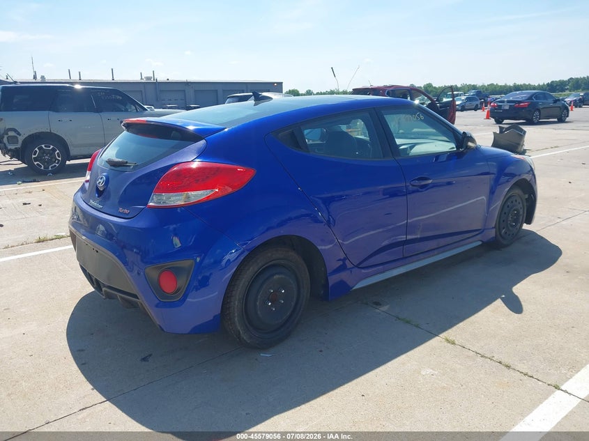 2013 Hyundai Veloster VIN KMHTC6AE1DU111202 IAAI salvage auction — NORMAL WEAR, Clear (Indiana), sold $1,000 on 2026-07-17 (photo 4)
