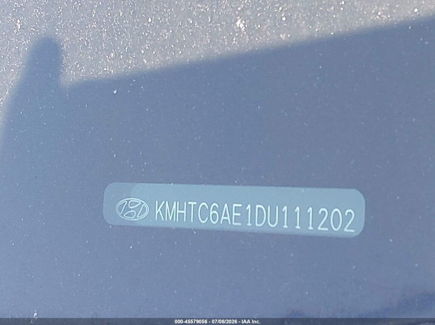 2013 Hyundai Veloster VIN KMHTC6AE1DU111202 IAAI salvage auction — NORMAL WEAR, Clear (Indiana), sold $1,000 on 2026-07-17 (photo 9)