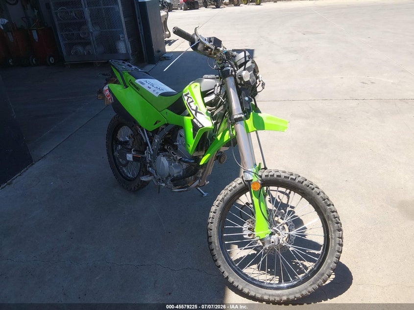 2024 Kawasaki Klx VIN ML5LXBF18RDA35358 IAAI salvage auction — FRONT END, Salvage Title, sold $1,350 on 2026-07-28 (photo 1)