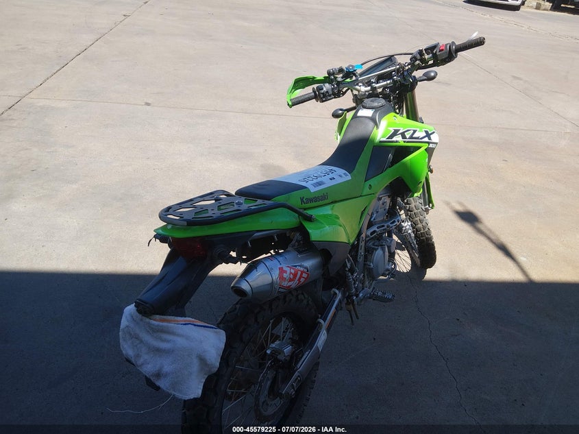 2024 Kawasaki Klx VIN ML5LXBF18RDA35358 IAAI salvage auction — FRONT END, Salvage Title, sold $1,350 on 2026-07-28 (photo 4)