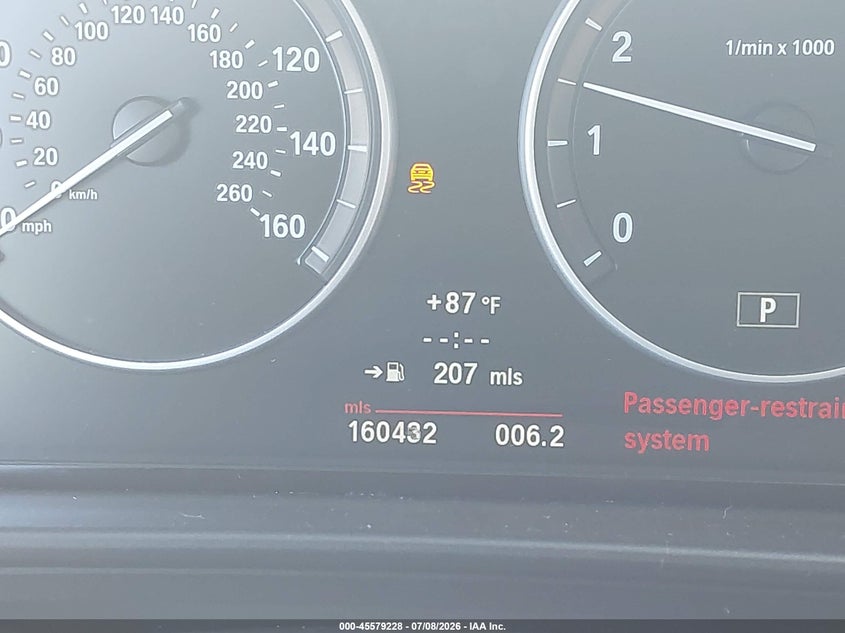 2012 BMW 5 series VIN WBAXG5C59CDY30260 IAAI salvage auction — NORMAL WEAR, Original (Texas), sold $75 on 2026-07-17 (photo 7)