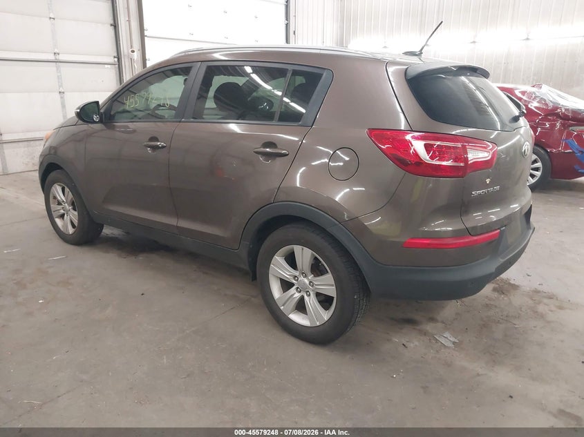 2013 Kia Sportage VIN KNDPB3A26D7398256 IAAI salvage auction — NORMAL WEAR, Clear (Minnesota), sold $1,750 on 2026-07-14 (photo 3)