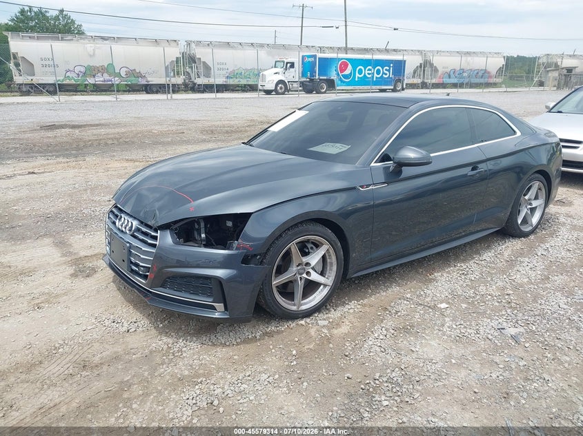 2018 Audi A5 VIN WAUTNAF53JA061553 IAAI salvage auction — FRONT END, Salvage (North Carolina), sold $3,300 on 2026-08-19 (photo 2)