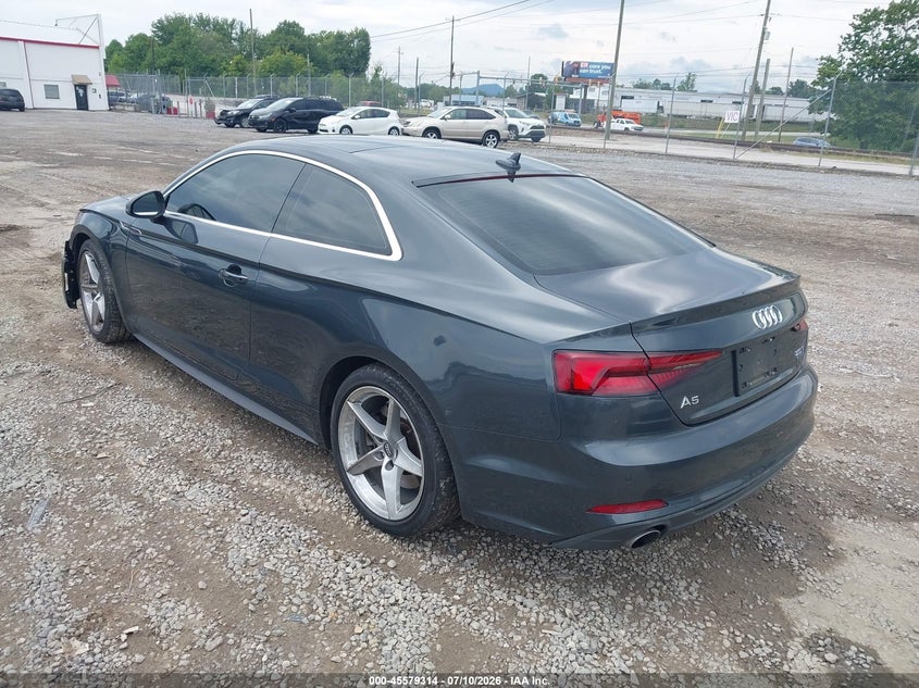 2018 Audi A5 VIN WAUTNAF53JA061553 IAAI salvage auction — FRONT END, Salvage (North Carolina), sold $3,300 on 2026-08-19 (photo 3)