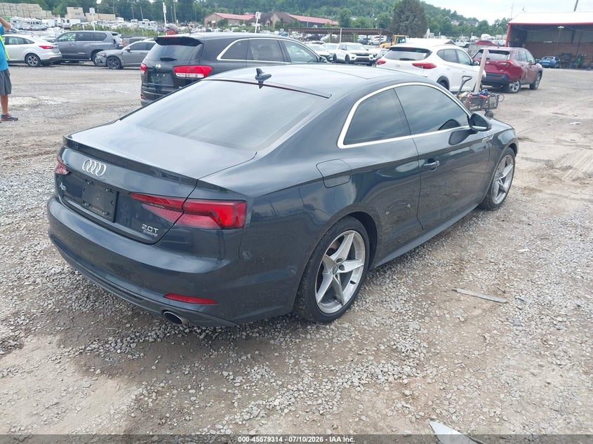 2018 Audi A5 VIN WAUTNAF53JA061553 IAAI salvage auction — FRONT END, Salvage (North Carolina), sold $3,300 on 2026-08-19 (photo 4)