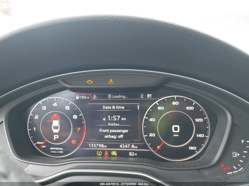 2018 Audi A5 VIN WAUTNAF53JA061553 IAAI salvage auction — FRONT END, Salvage (North Carolina), sold $3,300 on 2026-08-19 (photo 7)