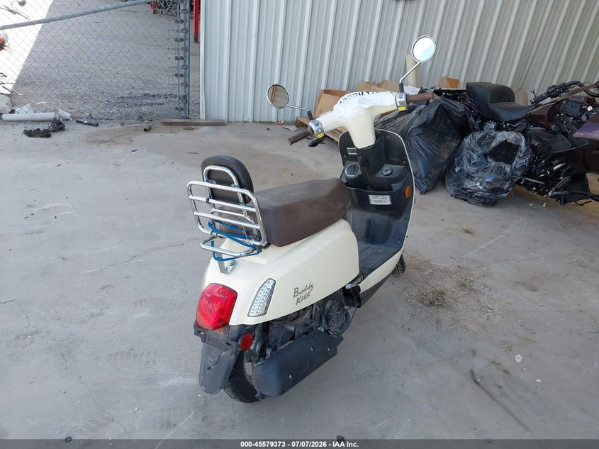 2022 Genuine scooter co. Buddy VIN RFVJFJ105N1003085 IAAI salvage auction — FRONT END, Original (Texas), sold $25 on 2026-07-21 (photo 4)