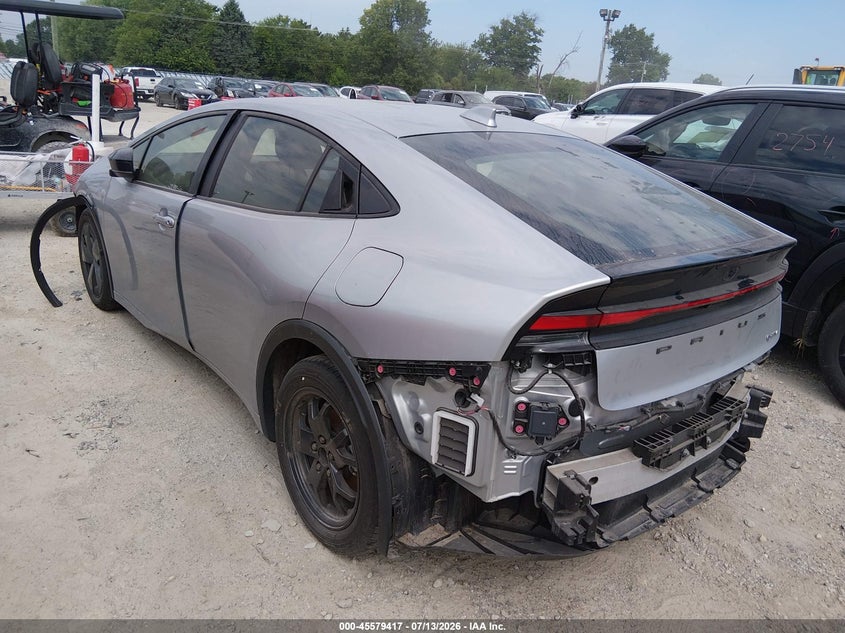 2024 Toyota Prius VIN JTDACAAU4R3026695 IAAI salvage auction — FRONT & REAR, Clear (Illinois), sold $7,850 on 2026-08-18 (photo 3)