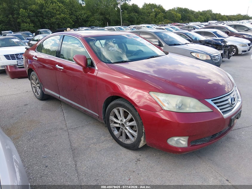 2012 Lexus ES VIN JTHBK1EG0C2491577 IAAI salvage auction — NORMAL WEAR, Nrc Lienholder Repossession Paperwork (Texas), sold $1,100 on 2026-07-27 (photo 1)
