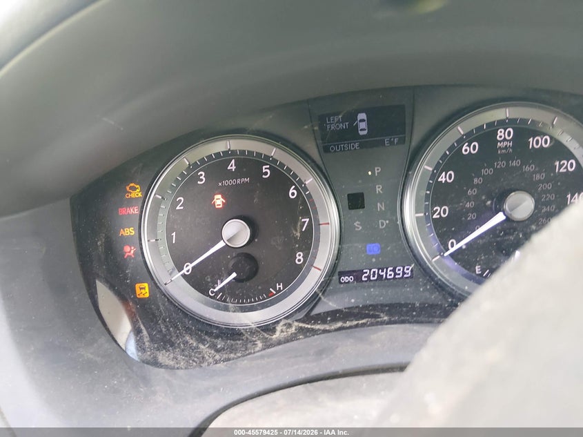 2012 Lexus ES VIN JTHBK1EG0C2491577 IAAI salvage auction — NORMAL WEAR, Nrc Lienholder Repossession Paperwork (Texas), sold $1,100 on 2026-07-27 (photo 7)