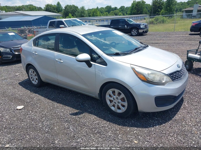 2014 Kia Rio VIN KNADM4A39E6420217 IAAI salvage auction — NORMAL WEAR, Salvage Title, sold $300 on 2026-07-28 (photo 1)