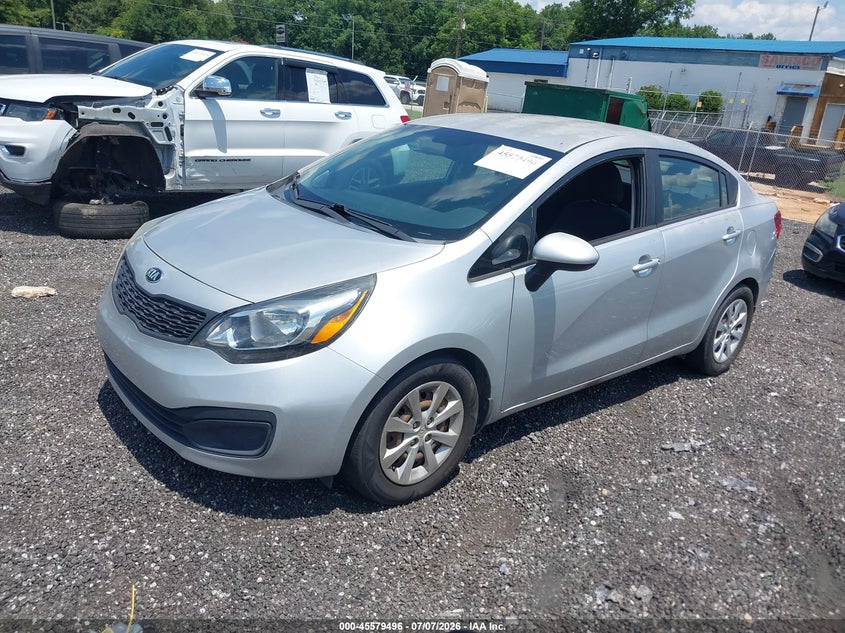2014 Kia Rio VIN KNADM4A39E6420217 IAAI salvage auction — NORMAL WEAR, Salvage Title, sold $300 on 2026-07-28 (photo 2)