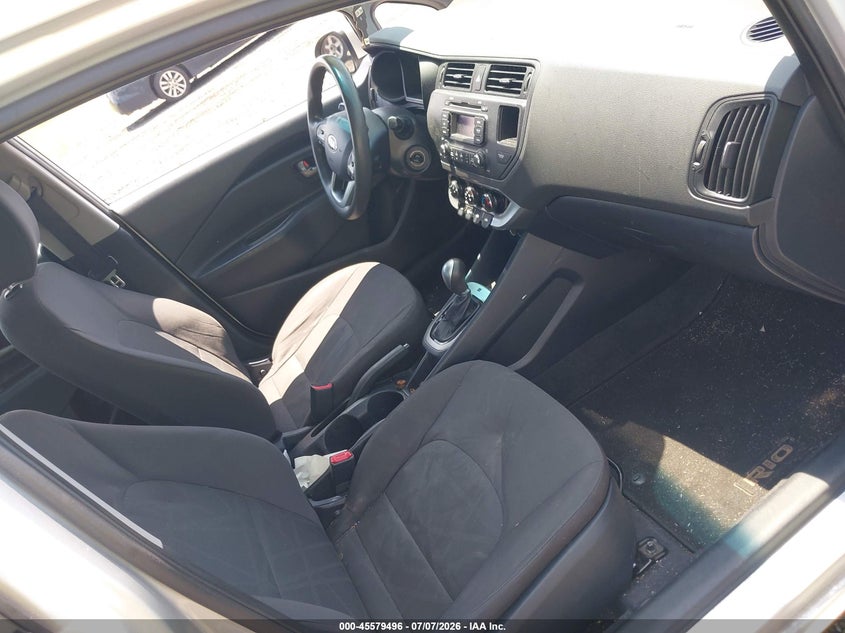 2014 Kia Rio VIN KNADM4A39E6420217 IAAI salvage auction — NORMAL WEAR, Salvage Title, sold $300 on 2026-07-28 (photo 5)