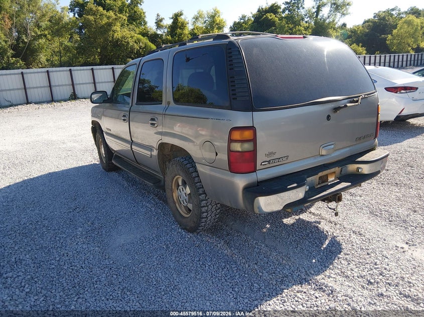 2001 Chevrolet Tahoe VIN 1GNEC13T11R181719 IAAI salvage auction — NORMAL WEAR, Clear (Alabama), sold $225 on 2026-07-20 (photo 3)