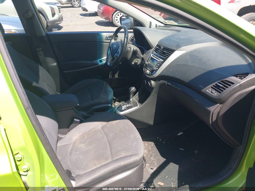 2012 Hyundai Accent VIN KMHCU5AEXCU035257 IAAI salvage auction — FRONT END, Mv-907A (New York), sold $25 on 2026-07-28 (photo 5)