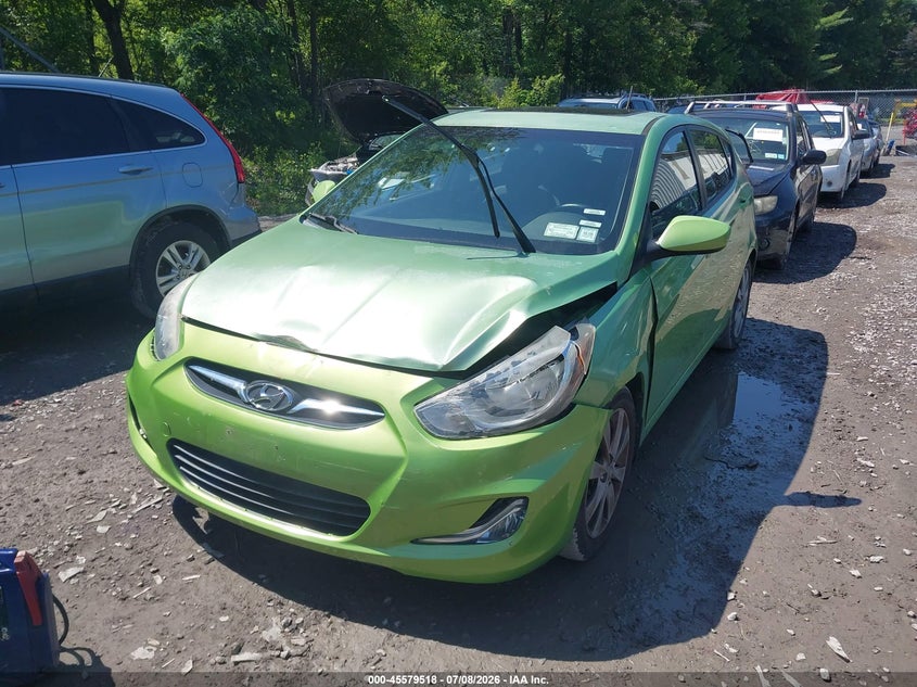 2012 Hyundai Accent VIN KMHCU5AEXCU035257 IAAI salvage auction — FRONT END, Mv-907A (New York), sold $25 on 2026-07-28 (photo 6)