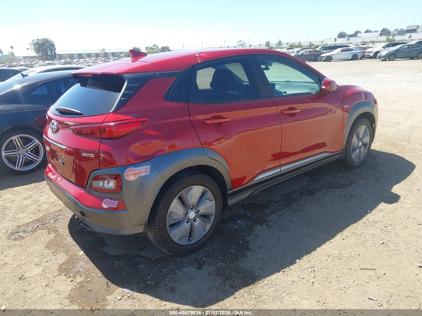 2020 Hyundai Kona VIN KM8K53AG9LU063288 IAAI salvage auction — REAR END, Salvage Title, sold $5,400 on 2026-07-29 (photo 4)