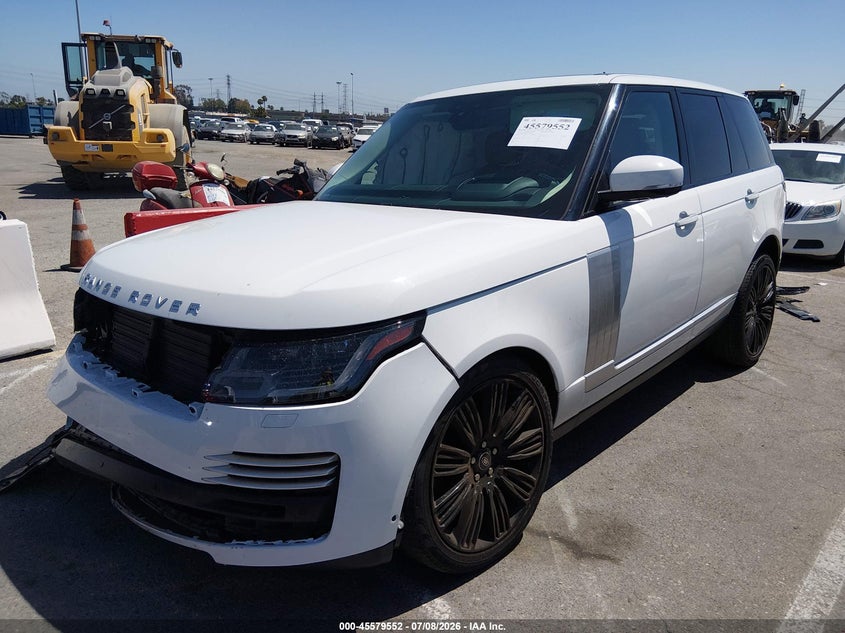 2021 Land rover RANGE ROVER VIN SALGV2SE4MA432829 IAAI salvage auction — FRONT END, Salvage (California), sold $7,600 on 2026-07-30 (photo 2)