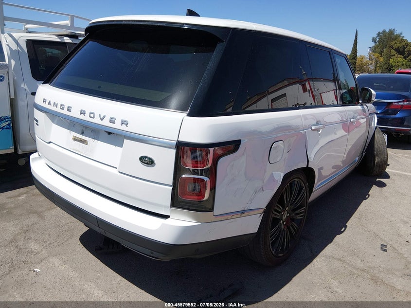 2021 Land rover RANGE ROVER VIN SALGV2SE4MA432829 IAAI salvage auction — FRONT END, Salvage (California), sold $7,600 on 2026-07-30 (photo 4)