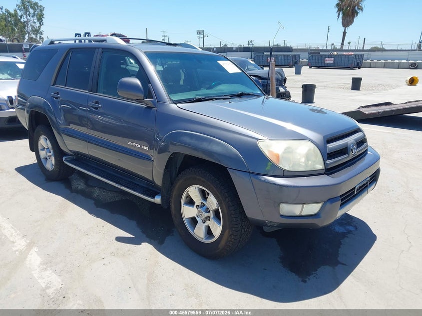 2003 Toyota 4runner VIN JTEBU17R938002502 IAAI salvage auction — FRONT END, Clear - Dealer Only (California), sold $1,225 on 2026-07-29 (photo 1)