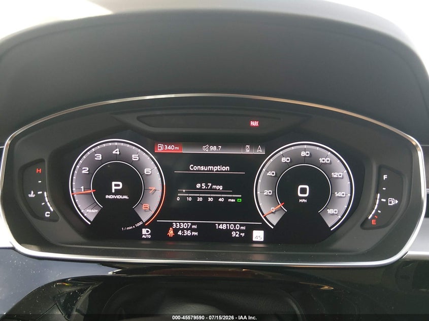 2019 Audi A8 VIN WAU8EAF88KN024119 IAAI salvage auction — TRANSMISSION, Salvage Title, sold $15,900 on 2026-08-05 (photo 7)