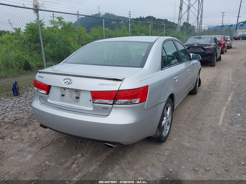 2007 Hyundai Sonata VIN 5NPEU46F67H233214 IAAI salvage auction — FRONT END, Salvage (Pennsylvania), sold $500 on 2026-07-28 (photo 4)