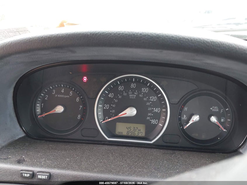 2007 Hyundai Sonata VIN 5NPEU46F67H233214 IAAI salvage auction — FRONT END, Salvage (Pennsylvania), sold $500 on 2026-07-28 (photo 7)