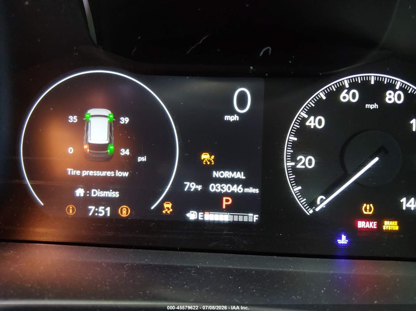 2024 Honda Pilot VIN 5FNYG2H74RB002389 IAAI salvage auction — LEFT REAR, Salvage Title, sold $20,275 on 2026-08-20 (photo 7)