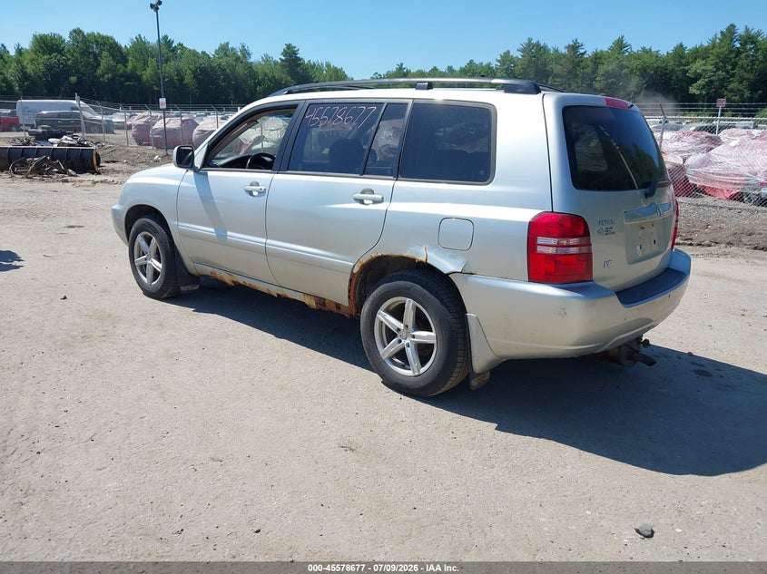 2003 Toyota Highlander VIN JTEGF21A130121653 IAAI salvage auction — NORMAL WEAR, Original (Maine), sold $300 on 2026-07-27 (photo 3)
