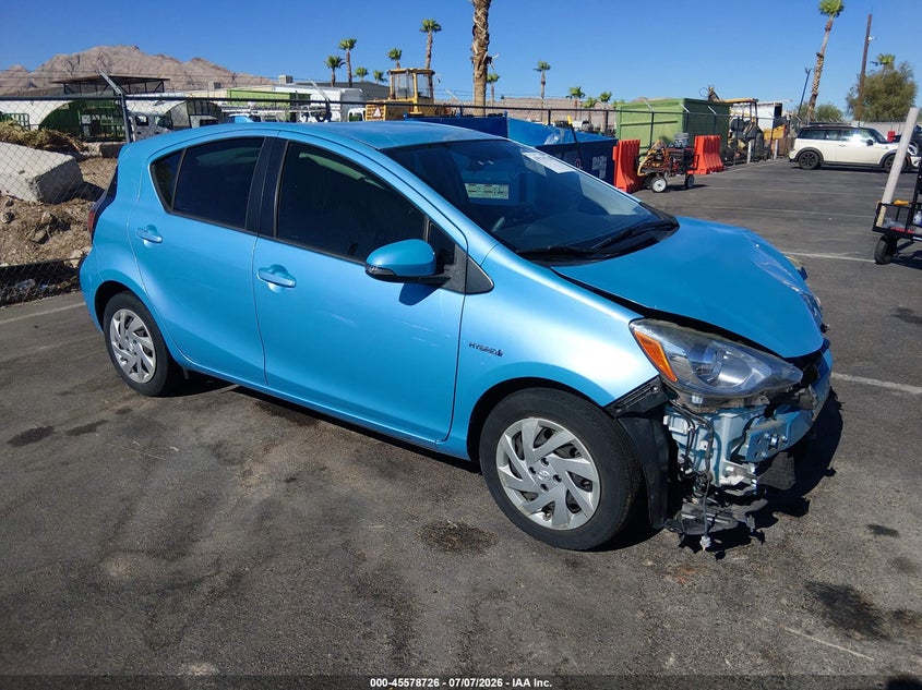 2015 Toyota Prius c VIN JTDKDTB30F1100673 IAAI salvage auction — LEFT & RIGHT, Salvage (Pennsylvania), sold $950 on 2026-07-31 (photo 1)