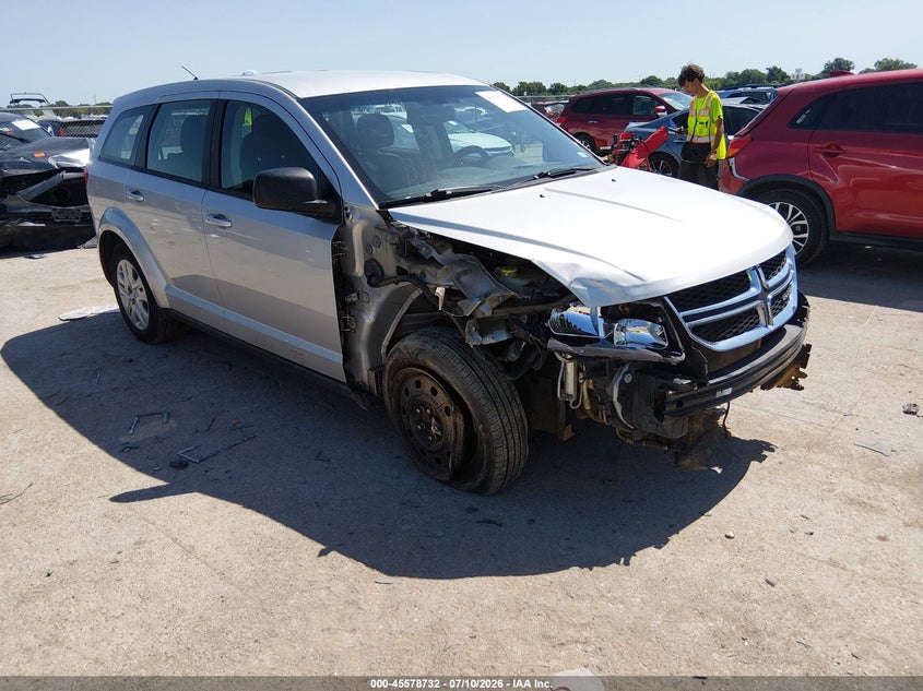 2013 Dodge Journey VIN 3C4PDCAB1DT734739 IAAI salvage auction — FRONT END, Salvage (Texas), sold $550 on 2026-07-31 (photo 1)