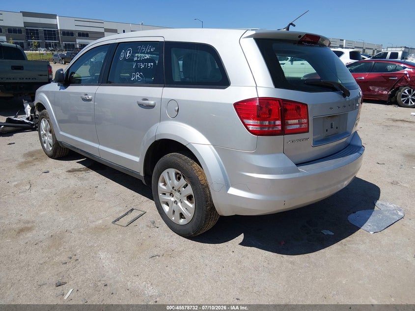 2013 Dodge Journey VIN 3C4PDCAB1DT734739 IAAI salvage auction — FRONT END, Salvage (Texas), sold $550 on 2026-07-31 (photo 3)