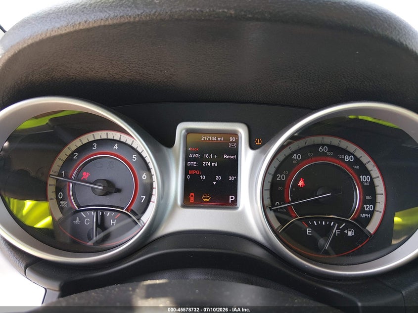 2013 Dodge Journey VIN 3C4PDCAB1DT734739 IAAI salvage auction — FRONT END, Salvage (Texas), sold $550 on 2026-07-31 (photo 7)