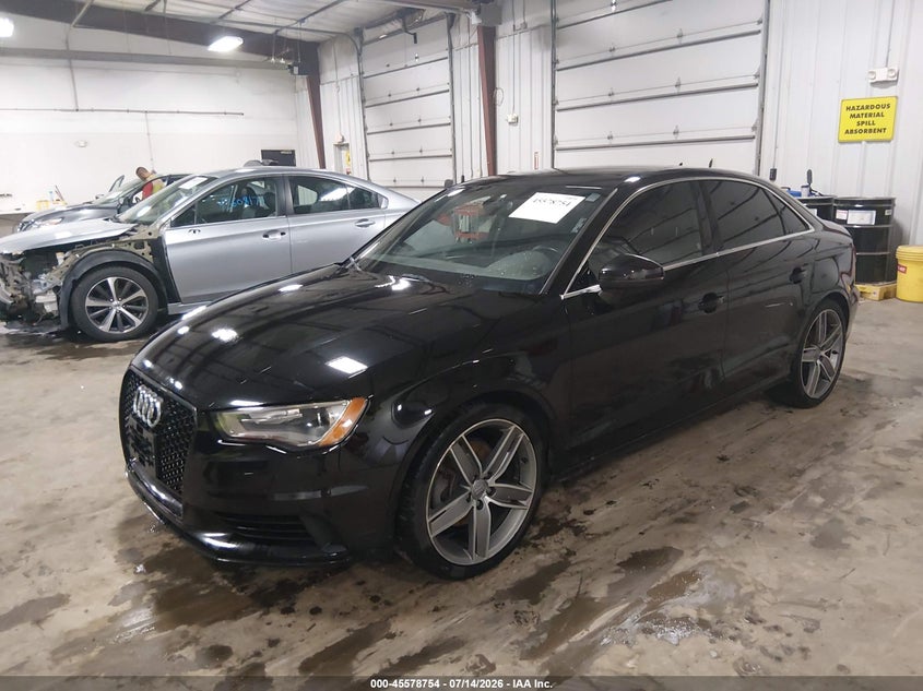 2015 Audi A3 VIN WAUEFGFF2F1139412 IAAI salvage auction — HAIL, Salvage Title, sold $1,650 on 2026-08-03 (photo 2)