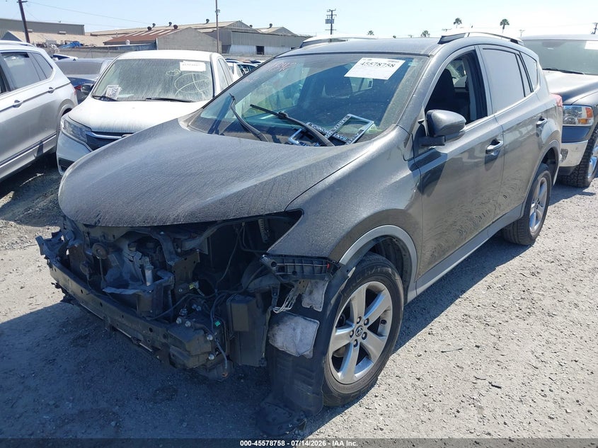 2015 Toyota Rav 4 VIN 2T3WFREV6FW190571 IAAI salvage auction — FRONT END, Salvage Certificate (California), sold $3,200 on 2026-07-18 (photo 2)