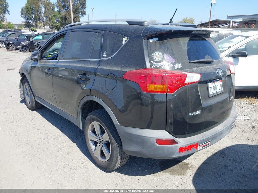 2015 Toyota Rav 4 VIN 2T3WFREV6FW190571 IAAI salvage auction — FRONT END, Salvage Certificate (California), sold $3,200 on 2026-07-18 (photo 3)