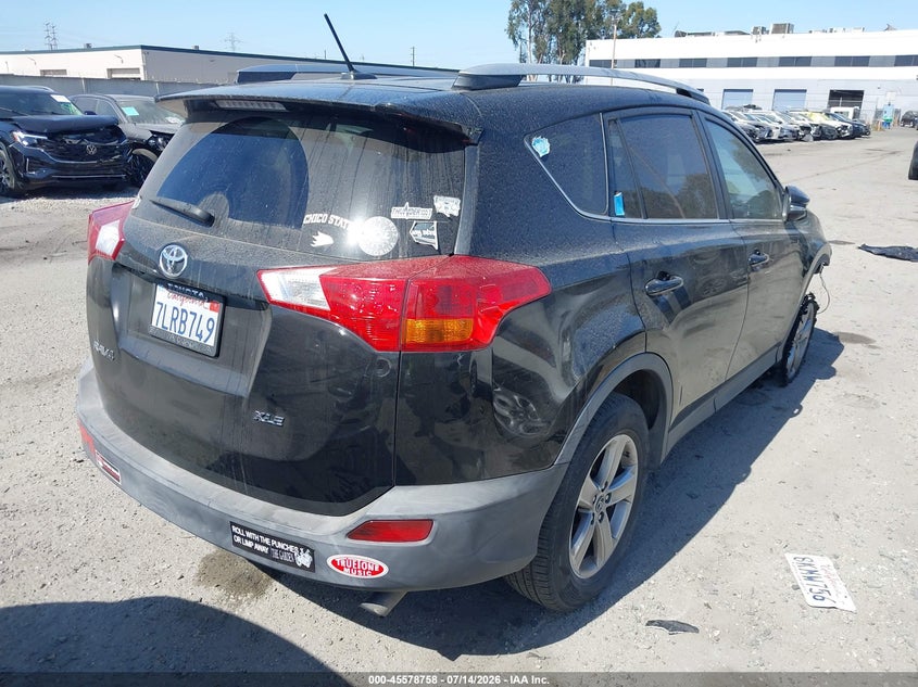 2015 Toyota Rav 4 VIN 2T3WFREV6FW190571 IAAI salvage auction — FRONT END, Salvage Certificate (California), sold $3,200 on 2026-07-18 (photo 4)