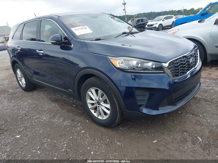 2019 Kia Sorento VIN 5XYPGDA39KG498268 IAAI salvage auction — LEFT FRONT, Salvage Title, sold $4,350 on 2026-07-15 (photo 1)