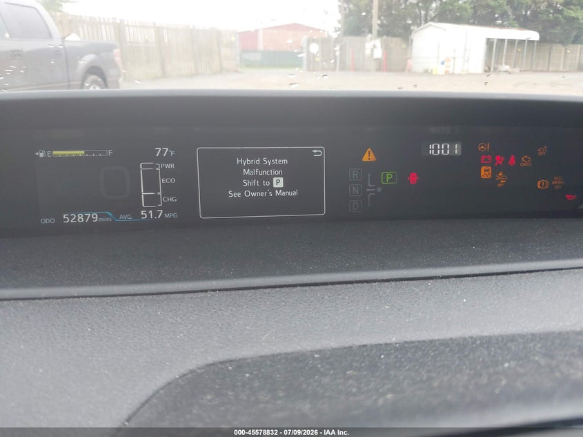 2022 Toyota Prius VIN JTDKAMFU2N3176741 IAAI salvage auction — LEFT REAR, Salvage (Virginia), sold $5,400 on 2026-07-30 (photo 7)