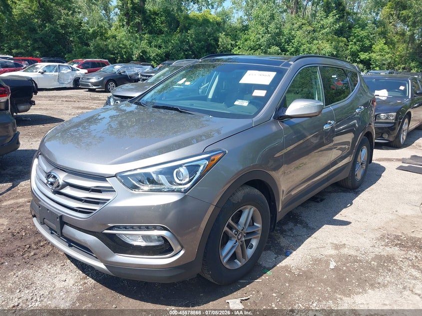 2018 Hyundai Santa fe VIN 5XYZUDLBXJG561110 IAAI salvage auction — REAR END, Salvage (Ohio), sold $3,250 on 2026-07-31 (photo 2)