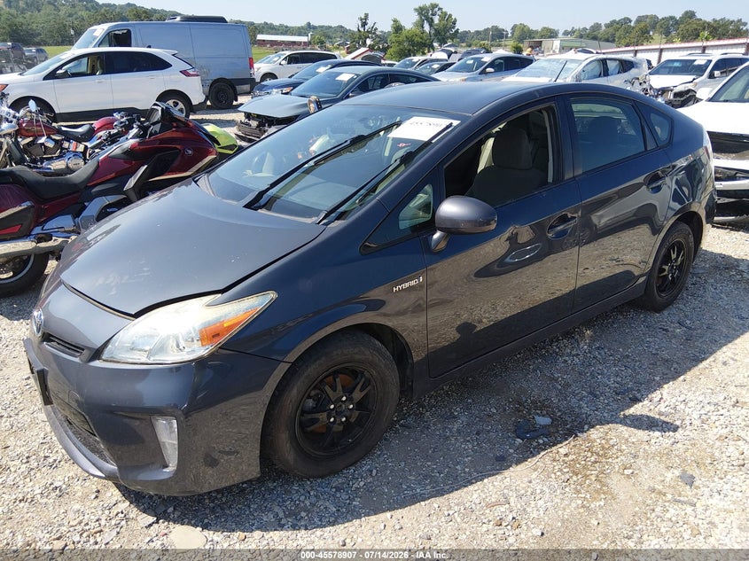 2012 Toyota Prius VIN JTDKN3DUXC1554072 IAAI salvage auction — NORMAL WEAR, Clear (Arkansas), sold $75 on 2026-07-23 (photo 2)