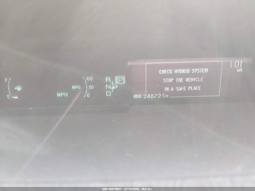 2012 Toyota Prius VIN JTDKN3DUXC1554072 IAAI salvage auction — NORMAL WEAR, Clear (Arkansas), sold $75 on 2026-07-23 (photo 7)