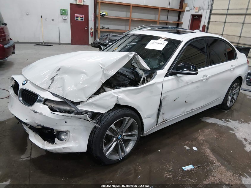2014 BMW 3er VIN WBA3D5C52EKX97625 IAAI salvage auction — FRONT END, Salvage (Idaho), sold $1,400 on 2026-08-21 (photo 2)